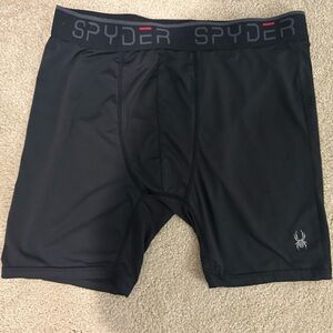 Spyder Black Performance Boxer Briefs Men’s Size L Athletic Underwear